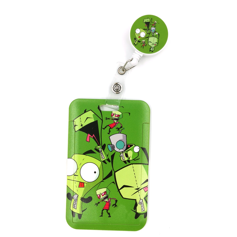 Reel Cover - Invader Zim Niedliche Kreditkartenhülle mit Umhängeband,