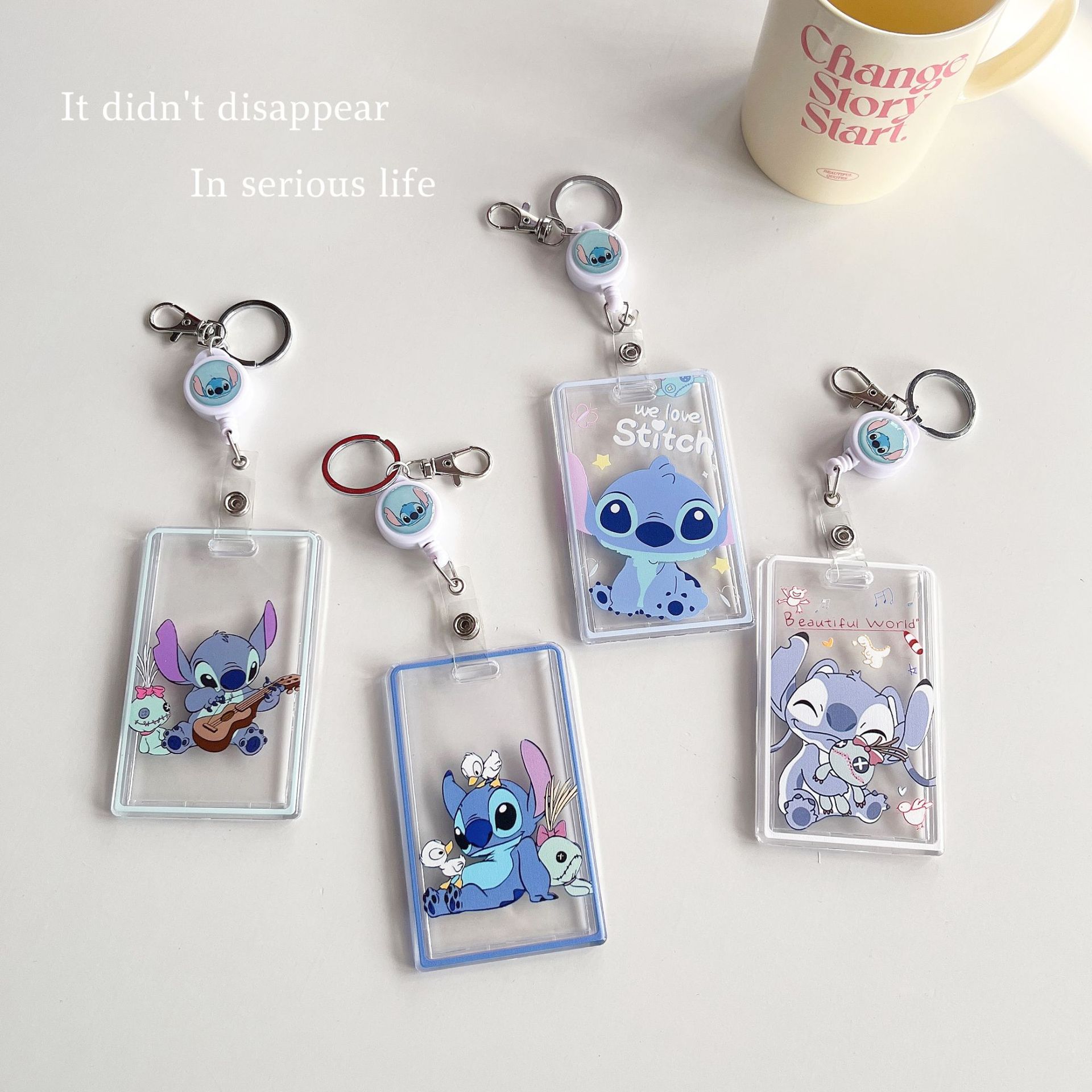 Reel Cover - Neuer Stitch Kartenhalter Schlüsselanhänger Kreditkarten-ID-Bus-Karten-Schutzhülle Einfach