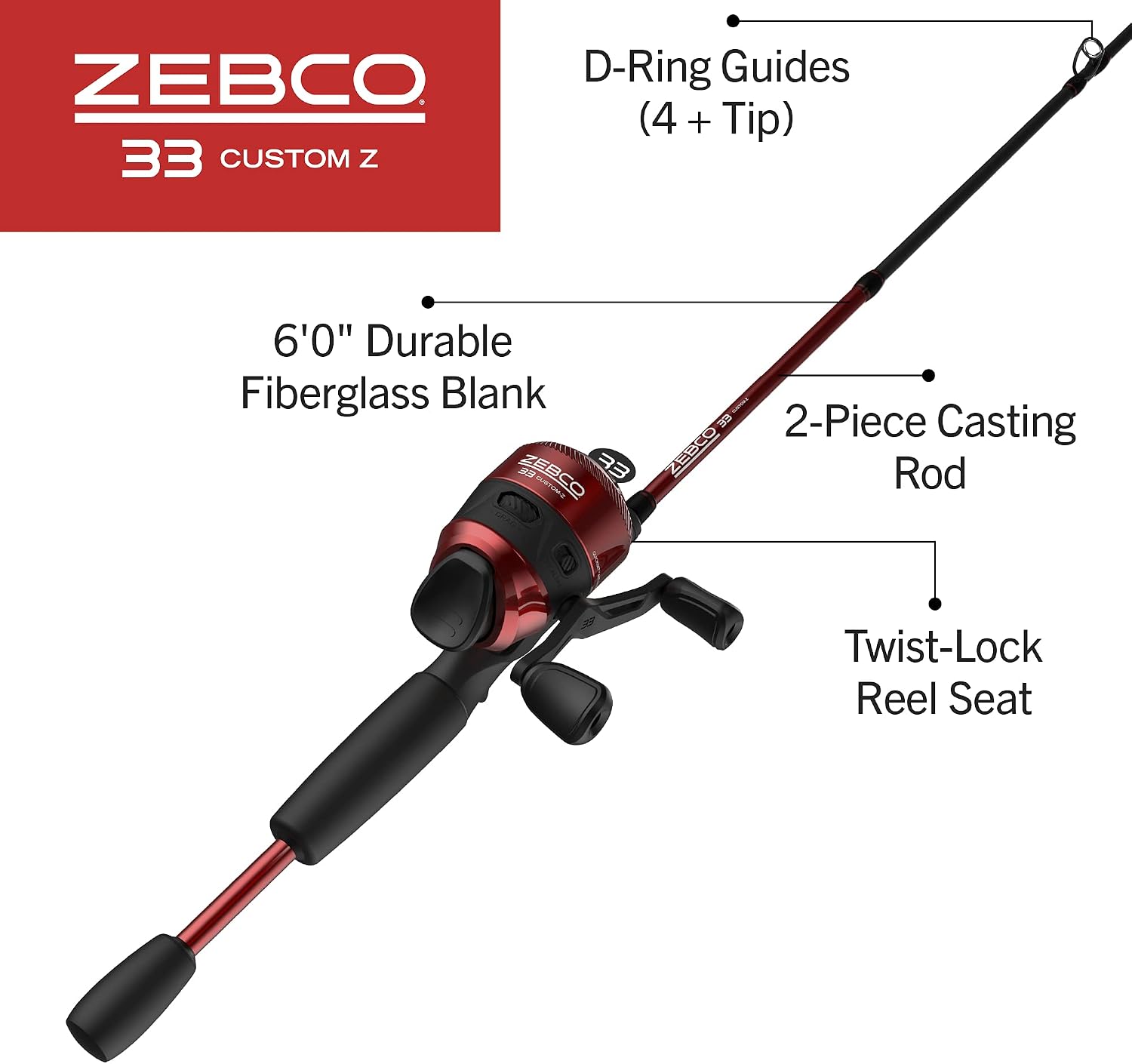 Spincast-Rolle und 2-teilige A – Spincast Reel Bewertung und Preis